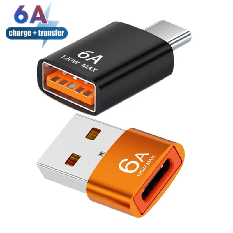 6A USB to 타입 C OTG 어댑터 USB USB-C 남성 to 마이크로 USB 타입-C 여성 변환기 맥북 삼성 S20 USBC OTG 커넥터