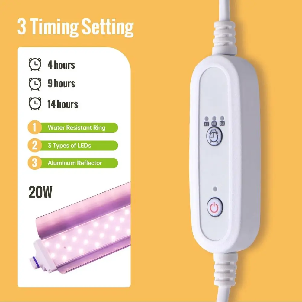 โรงเรือนปลูกต้นไม้ในร่ม 4 ชั้น พร้อมผ้าคลุม PVC แบบมีซิป ระบายอากาศ ช่องระบายน้ำด้านล่าง ไฟสเปกตรัมเต็ม 20 วัตต์ พร้อมตัวตั้งเวลา สำหรับต้นกล้า ขนาด 27 ลิตร