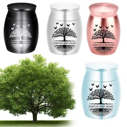 Pet Tree of Life Urn Metal Memorial Jar Cat Dog Funeral Products Sealed Prevents Water Ingress Easy To Carry Pets Urn Boxes