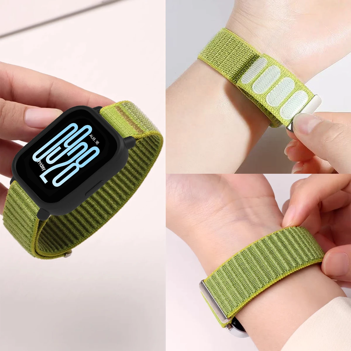 Nylon Strap +TPU Case for Redmi Watch 5 Lite / 5 Active Soft sports Bracelet Belt Protector Shell cover Repacement Accessories