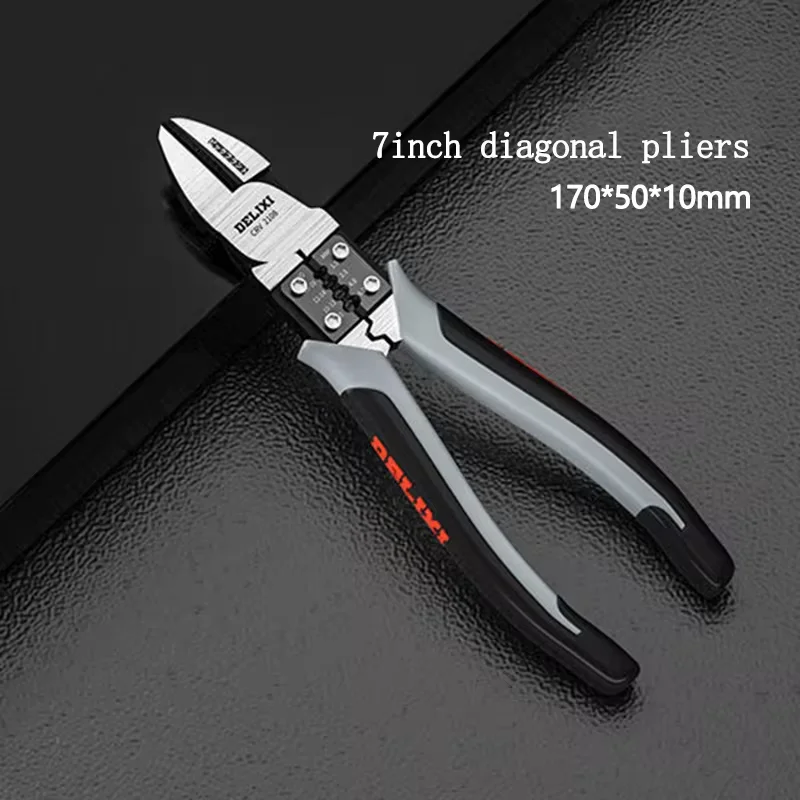 1PC 7/9 Zoll Hardware Werkzeuge Multifunktionale Langlebige Draht Zangen Diagonal Zangen Cut Draht Zangen Spitz Zangen – Detail 8