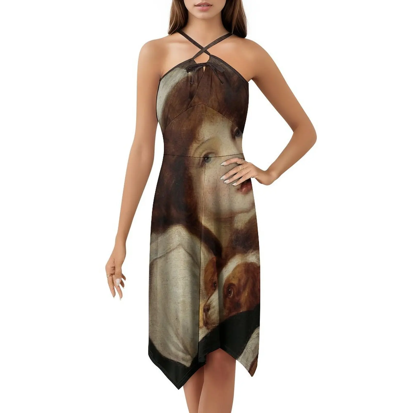 Greuze Jean-Baptiste-صورة لفتاة صغيرة مع فستان حفلات نسائي ملابس نادي مطبوعة عصرية للإناث #5