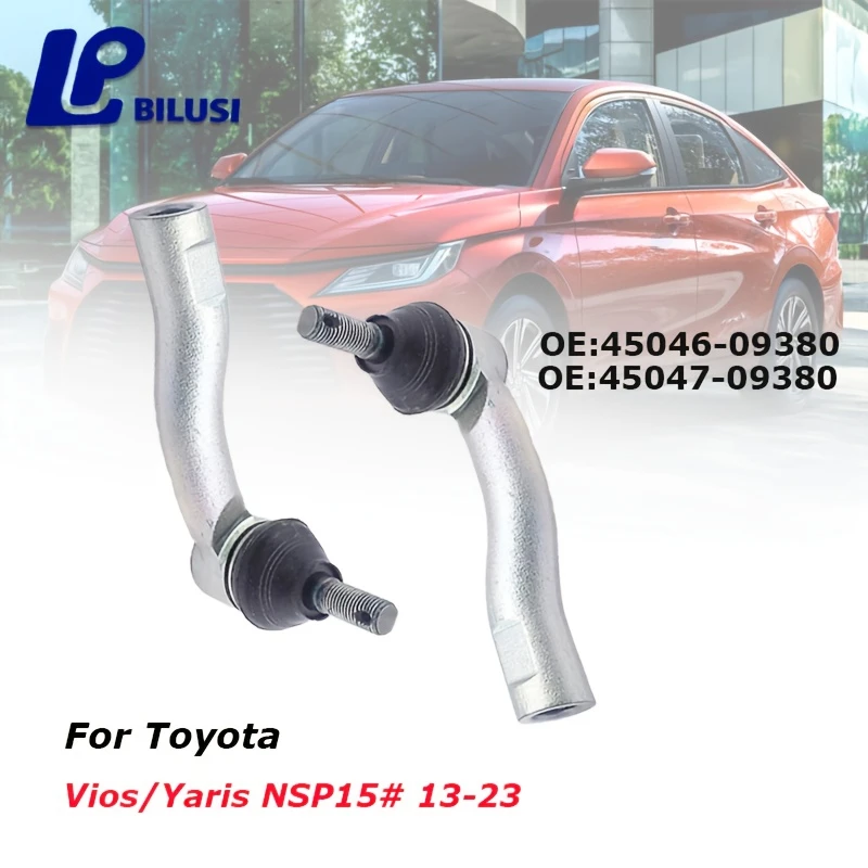 

Bilusi Наружный левый и правый шаровой шарнир Наконечник рулевой тяги для TOYOTA Vios/Yaris NSP15 # OE 2013–2023 гг. 45046-09380 45047-09380.