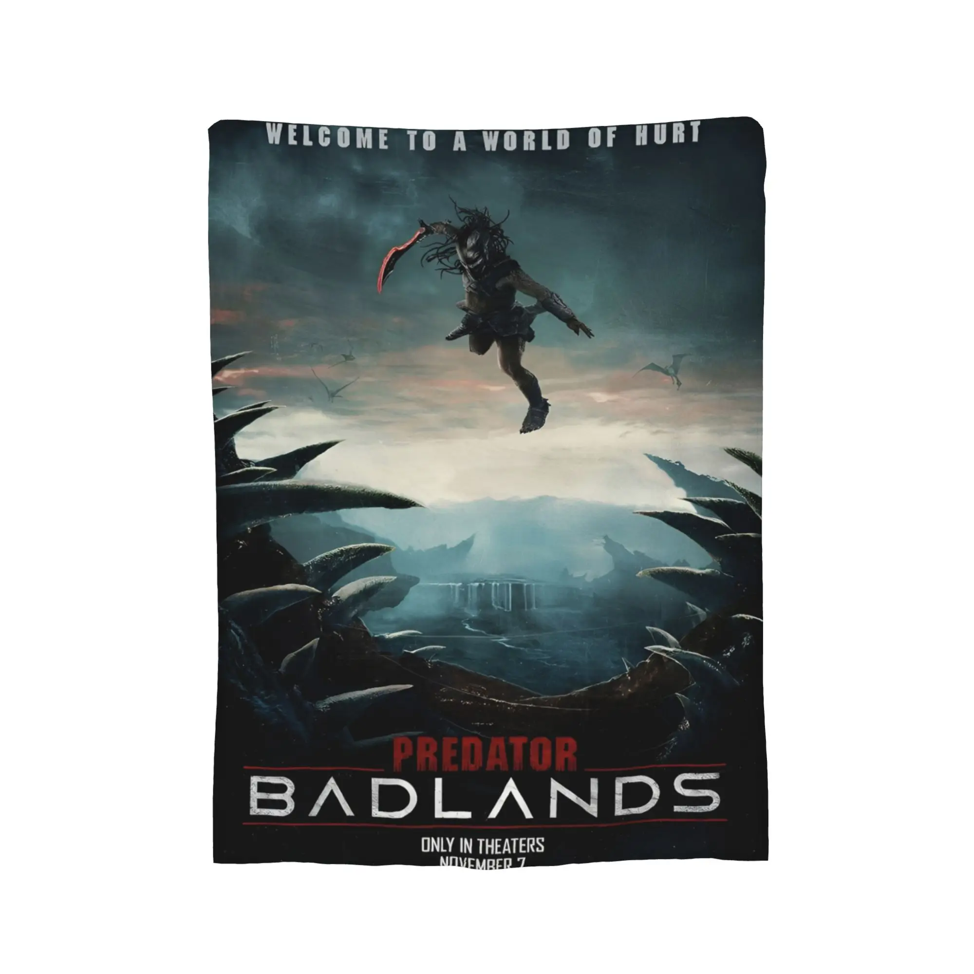 المفترس: بطانيات بادلاندز، بطانيات مريحة من الصوف فائق النعومة، مفرش سرير #3