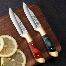Boning Knife Meat Cleaver Stainless Steel Kitchen Mongolian Hand Meat Fruit Knife Roasted Whole Lamb Steak Knife with Cover