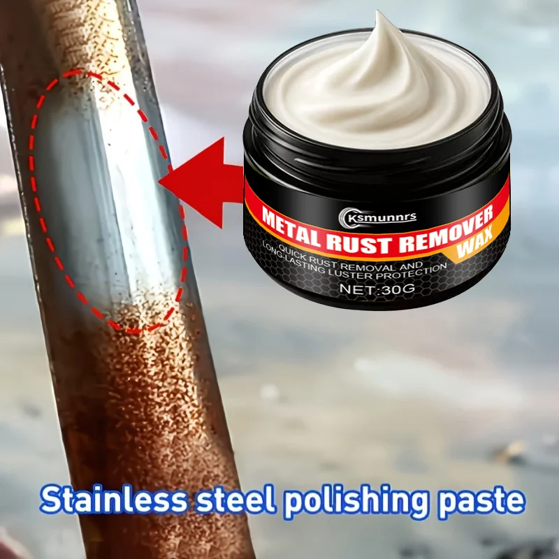 Multi-purpose stainless steel rust remover paste, suitable for car parts, wheels, hardware, cookware and other metal rust remova