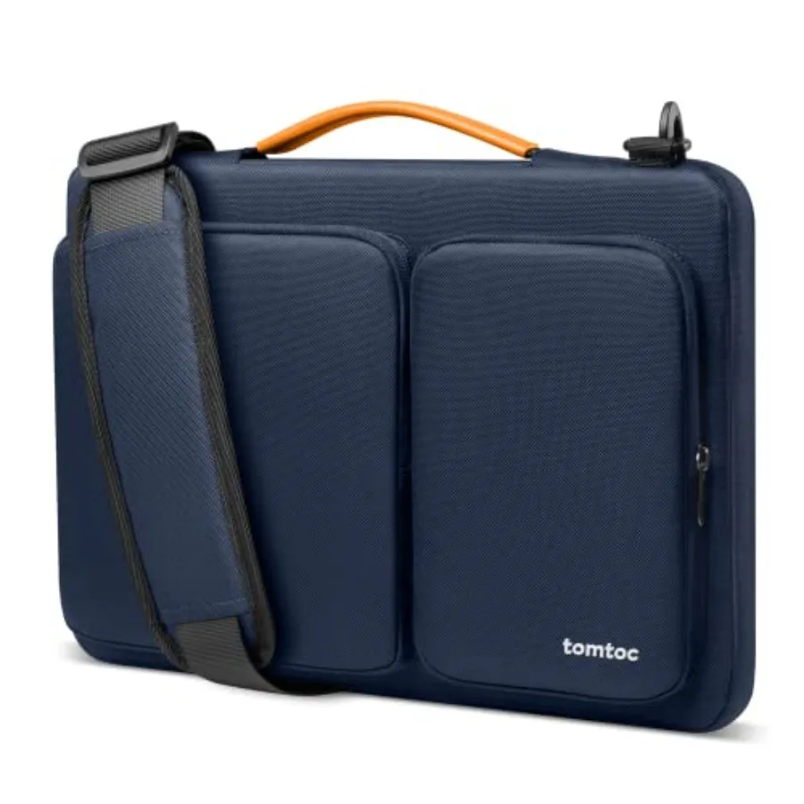 

360 Protective Laptop Shoulder Bag MacBook Pro M5/M4/M3/M2/M1 Pro/Max 2026-2019, Water-resistant Sleeve Dell XPS 15 Surface Boo