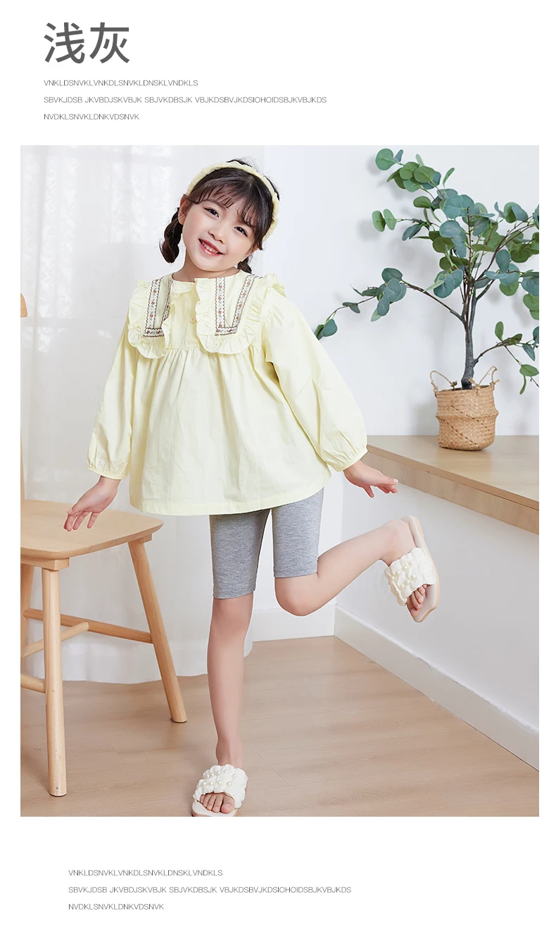 Prinzessinnen Mädchen Frühling Sommer Fünf-Punkt-Hosen Leggings Kurze Hosen Knielange Baby Kinder Weiche Baumwolle Atmungsaktive Caprihosen – Detail 16
