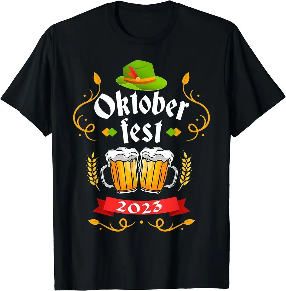 Oktoberfest 2023 Funny Oktoberfest 2023 Costume Men Women T-Shirt Summer Tees Cotton Luxury brand vintage oversized