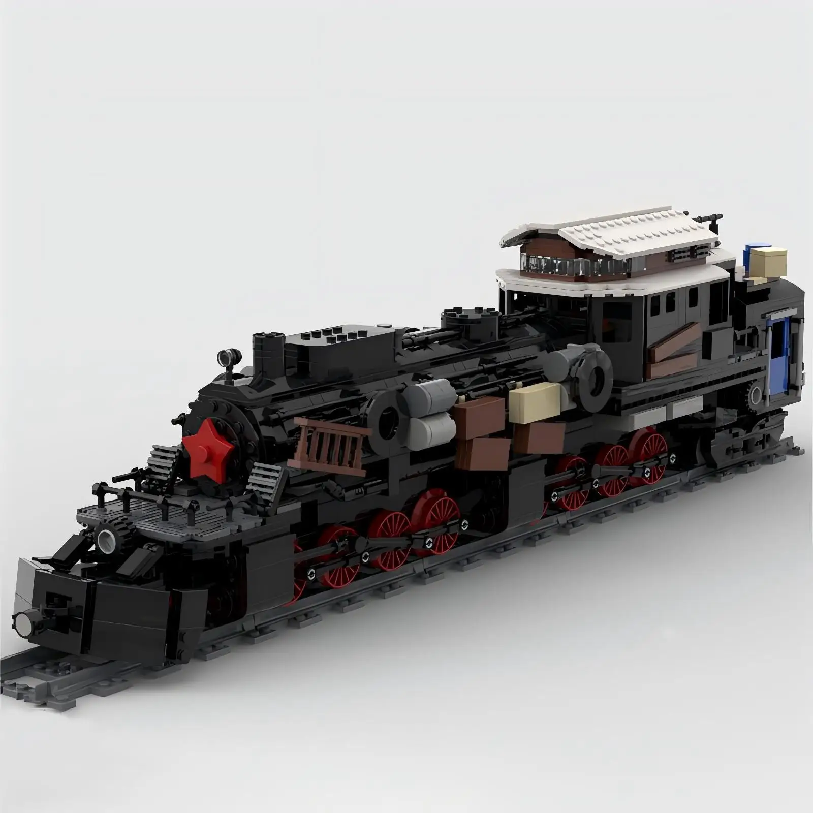 Aurora MOC-144469 Freight Train City Train Construction Building Block Toy Model 2146pcs Holiday Christmas Gift  Gifts for Kids