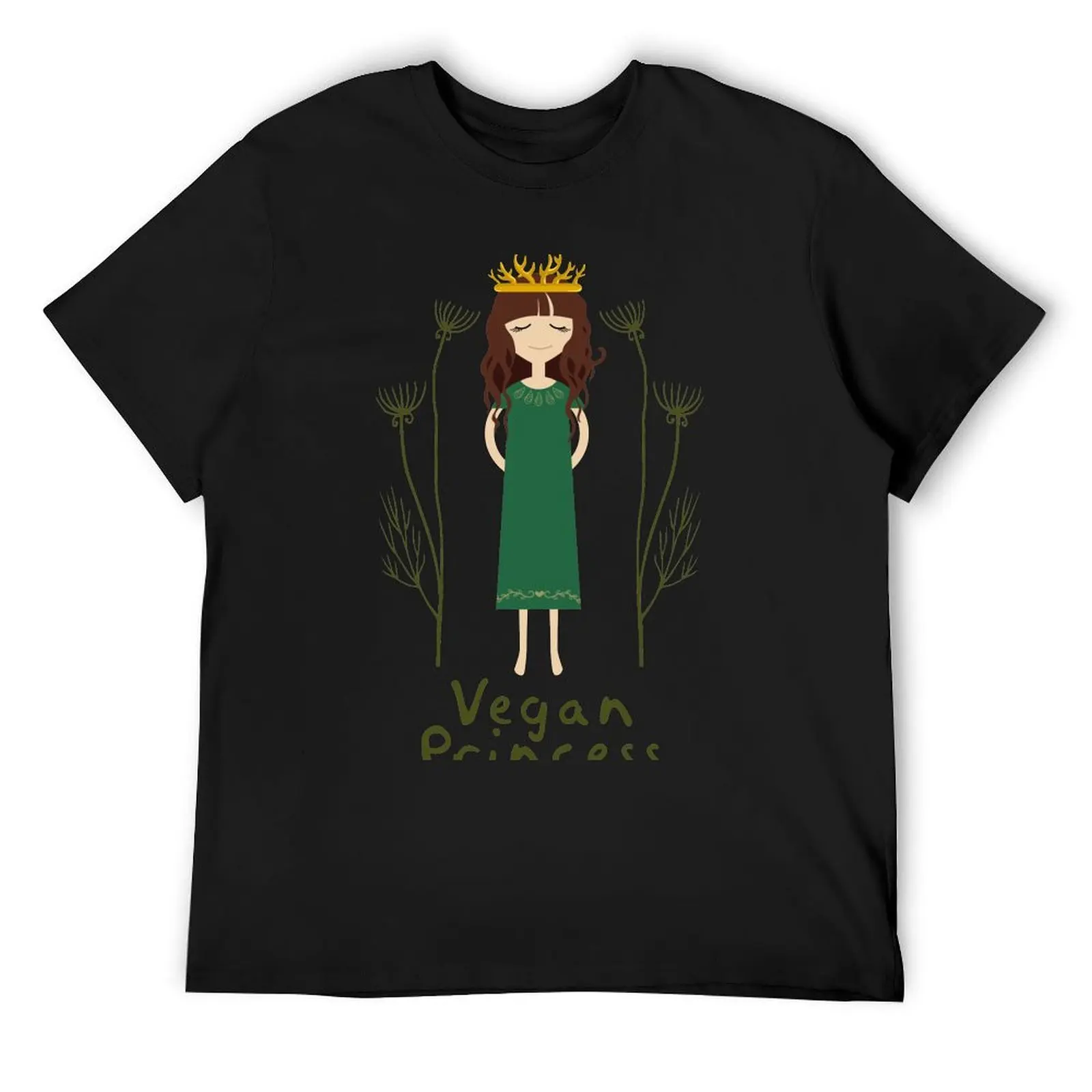 Vegan Princess T-Shirt customs design your own boys whites vintage slim fit t shirts for men