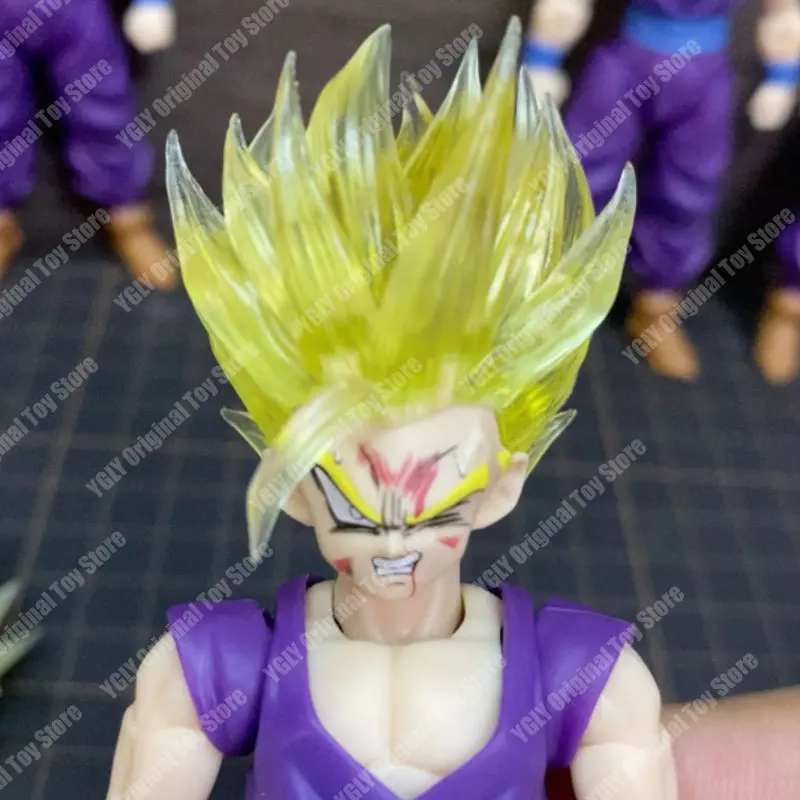 Dragon Ball Tigery 2.0  Shf Super Saiya Ssj2 Gohan Heads Accessories Anime Figurine Model Collectible Custom Christmas Toys