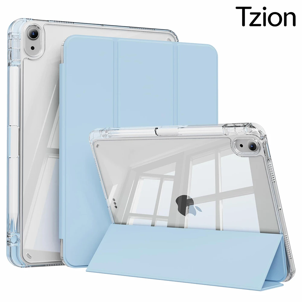 Tablet Case for Apple iPad (A16) 11th Generation 11 Inch 2025 / 10th Generation 10.9 Inch 2022 Transparent Back Smart Cover