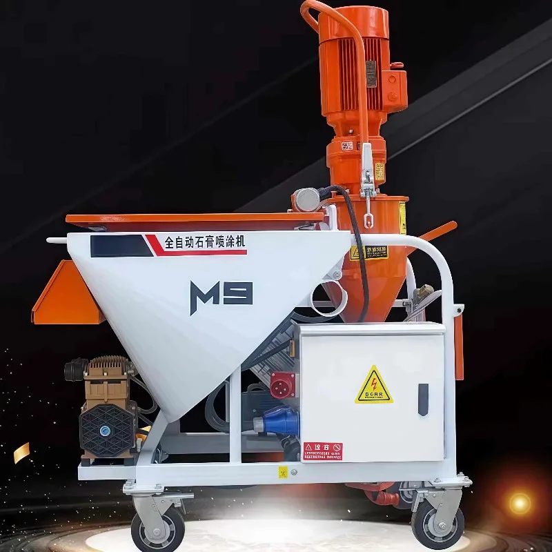 Professional Industrial Grade Full Automatic Gypsum Plastering Spray Machine Plaster Spraying Machine