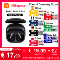Xiaomi Redmi Buds 6 Play Global Version Wireless Bluetooth AI Noise Reduction BT5.4 Touch Control Wireless Earphone 5 EQ Modes