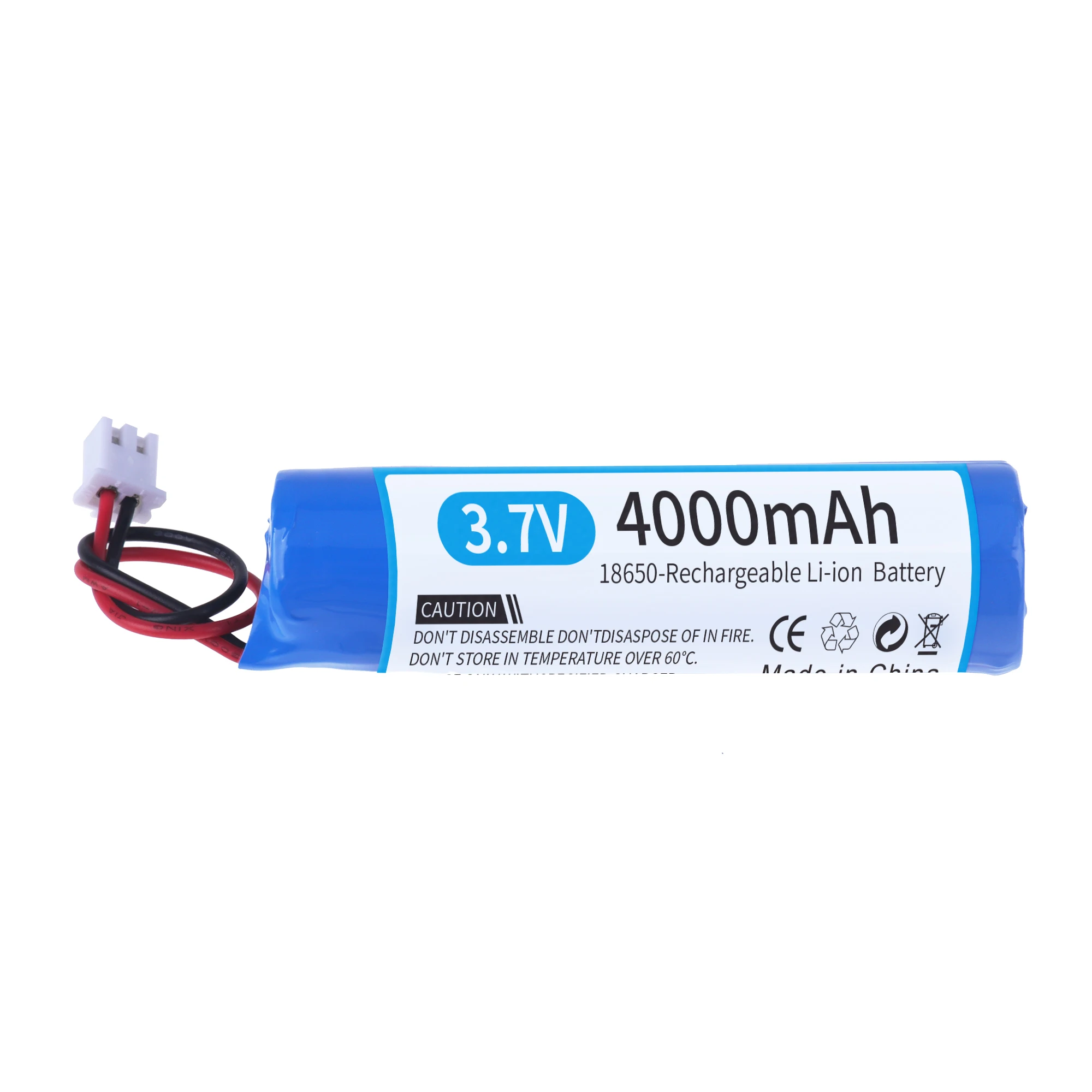 4000 mah 3,7 V 18650 akumulator Xh2.54-2p wtyczka Li-lon akumulator litowy wielokrotnego ładowania z ładowarką zegar bateria audio Bluetooth