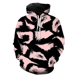 Sudadera con capucha con estampado 3D de piel de Animal para hombre y mujer, Jersey Unisex de estilo hip hop, chándal informal de calle