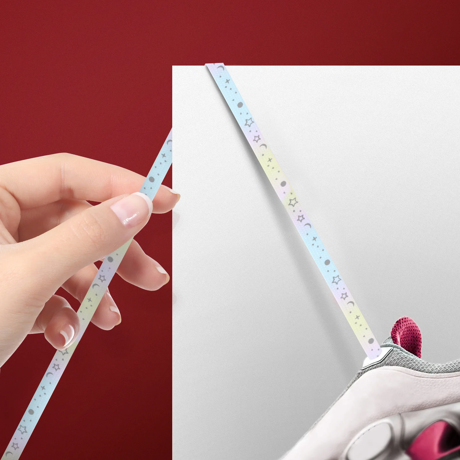 أربطة أحذية جالاكسي العاكسة تضيء أربطة أحذية رياضية مسطحة للرجال والنساء أحذية رياضية متوهجة إكسسوار رياضي