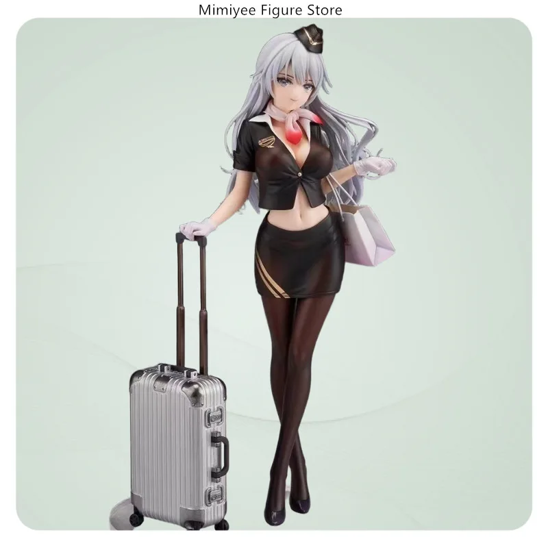 24cm Cartoon Mädchen Stewardess Ver Anime Abbildung Modell Statue Sammlung Desktop Dekoration Ornament Spielzeug Geschenke Für Fans