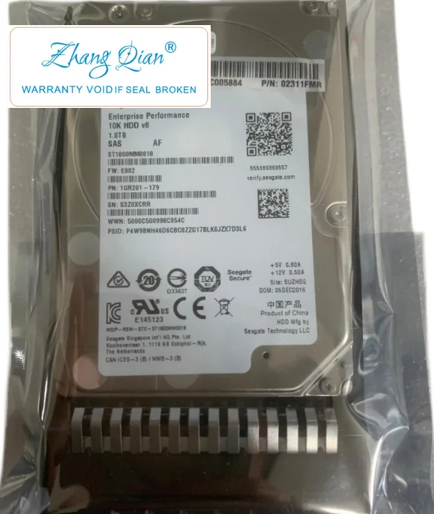 

Для Huawei 1,8 TB 1,8 T 10K SAS 12Gb RH2288 5588 V3 V5 02311FMR