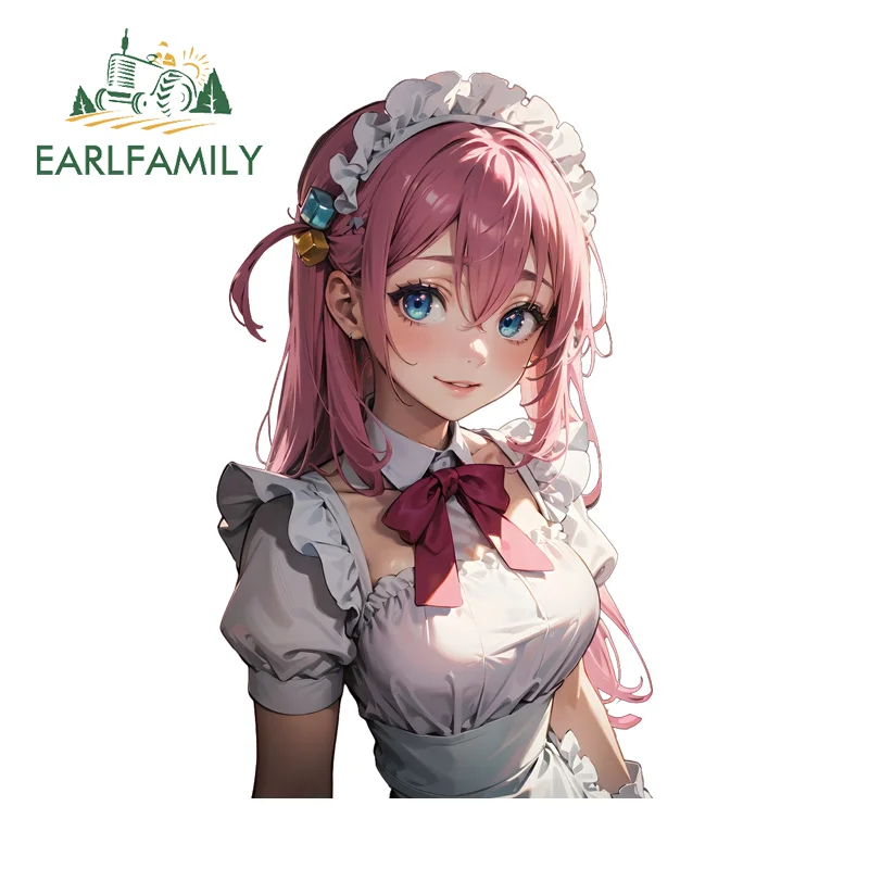 

EARLFAMILY Gotoh Hitori розовые волосы девушка автомобильная наклейка забавная аниме горничная холодильник хост авто виниловая наклейка окклюзия царапины автомобильный Стайлинг