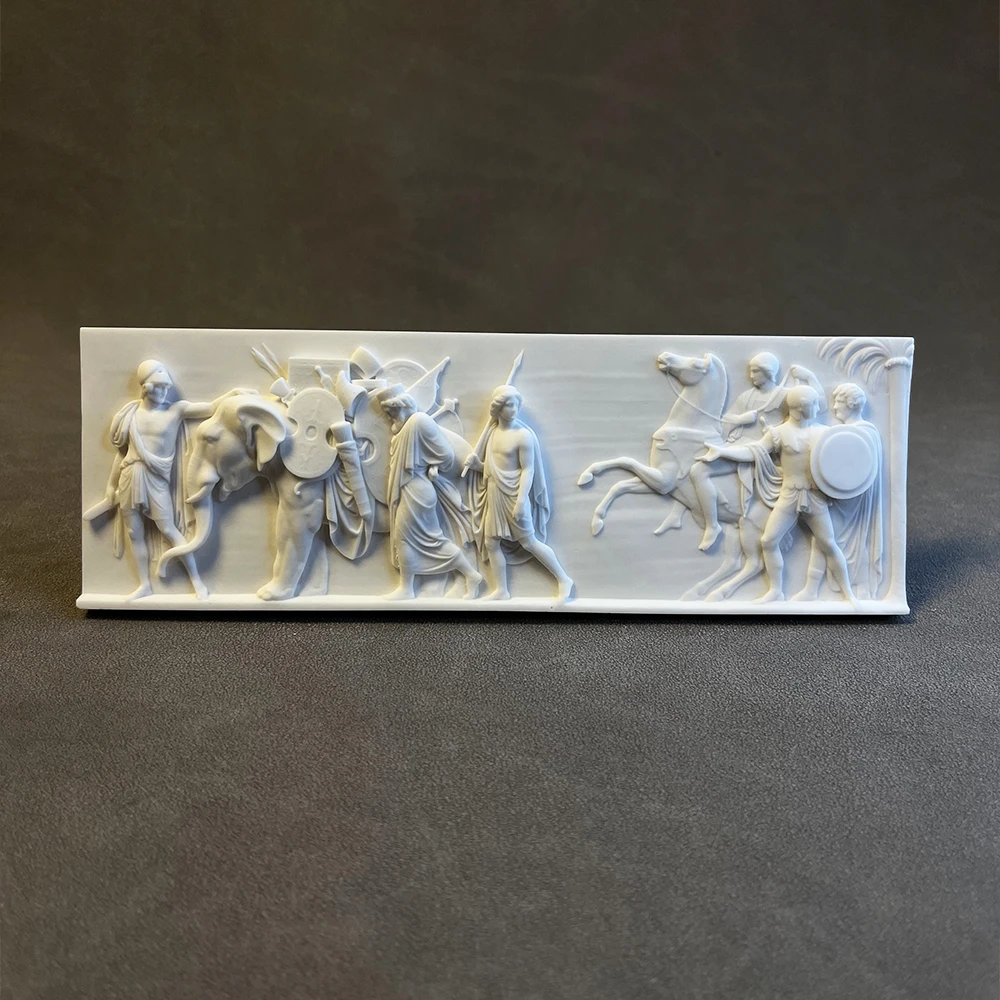 

“ Alexander the Great's Entry into Babylon” by Bertel Thorvaldsen (Danish, 1768–1844) Desktop plaster vintage sculpture gift