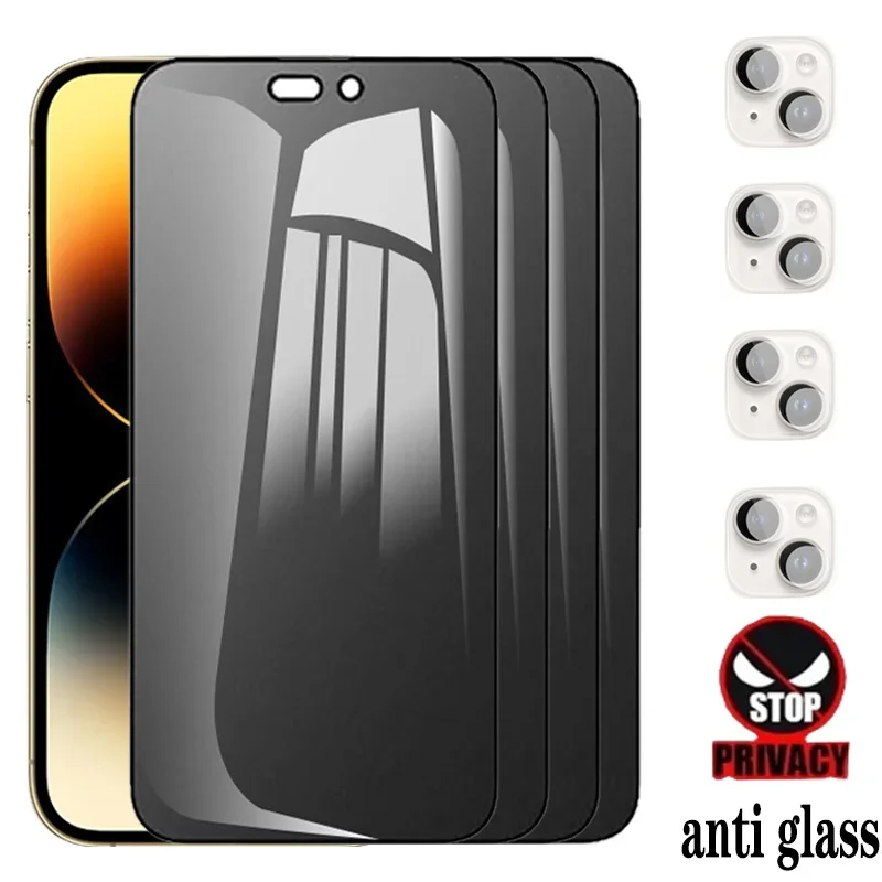 

Anti Spy Protective Glass For iPhone 14 13 12 11 Pro Max antispy Screen Protector For iPhone14 pro privacy tempered glass