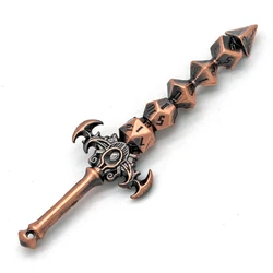 Cusdie Metall Würfel Schwert Keychain D4 D6 D8 D10 D12 D20 Kreative Design Durable Metall Legierung für DND Rolle Spielen spiel