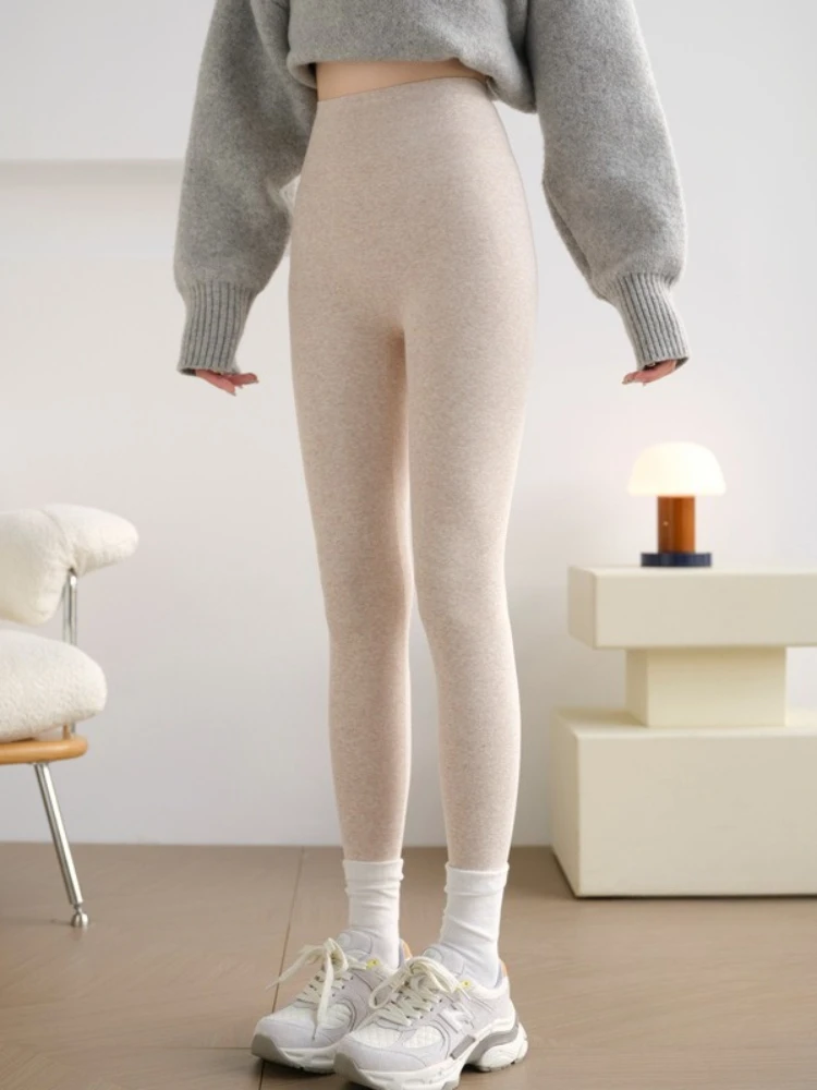 Autumn Winter Women's Sexy Leggings High Stretch Tight Casual High Waisted Thermal Pants Thick Leggings Girl Fitness Clothing