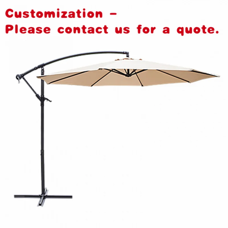 

custom.Modern Outdoor Banana Parasol Crank Base Backyard Deck Courtyard Gym Hotel Dining Park Hospital Kitche