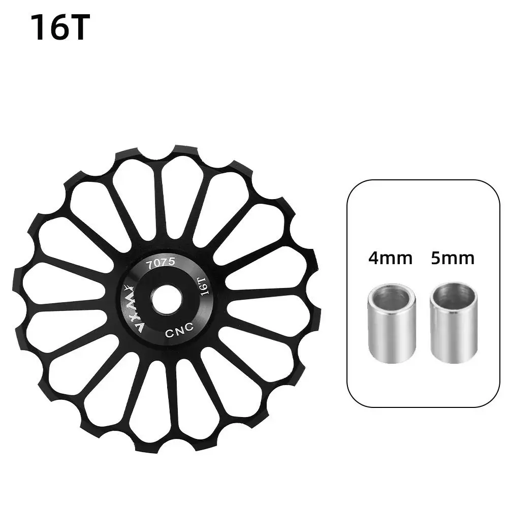 10T-17T Bicycle Guide Wheel Ceramic Bearing Jockey Wheel MTB Bicycle Rear Guide Wheel Bike Guide Roller Axis Adapter