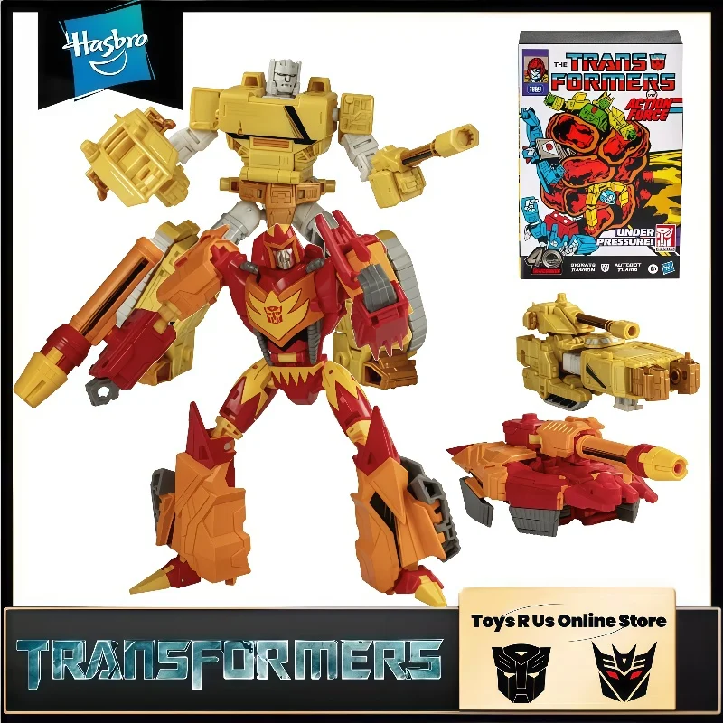 

In Stock Hasbro Transformers Movie Toys G1 Autobot Flame Emir Deformation Robot Action Figure Model Collect Toy Holiday Gift