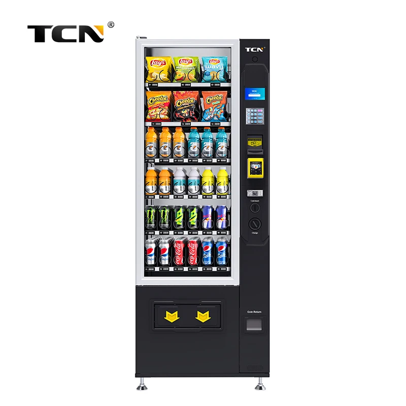 Small Cold Drink Mini Combo Snack and Drinks Vending Machine SDK 5 Inches Cloud-Based Management Multiple Payment Options