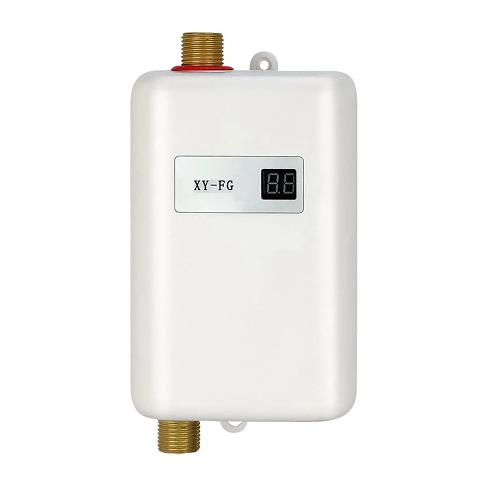 A23E-3800W Electric Water Heater Instantaneous Tankless Instant Hot Water Heater Shower Flow Water Boiler 220V