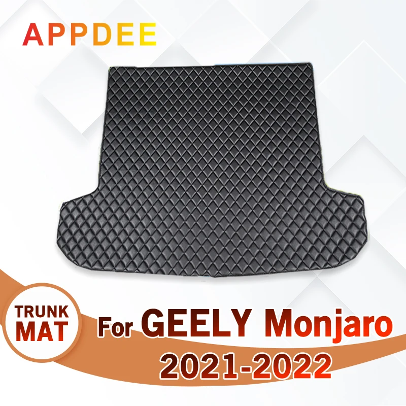 

Коврик для багажника автомобиля для GEELY Monjaro 2021 2022, индивидуальный коврик для грузового автомобиля, аксессуары для украшения интерьера автомобиля