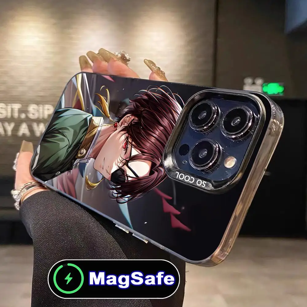 

Чехол для телефона Wind Breaker Hayato Suo для iPhone 17, 16, 15, 14, 13, 12, 11 Air Pro Max Plus MagSafe, полупрозрачный цветной чехол