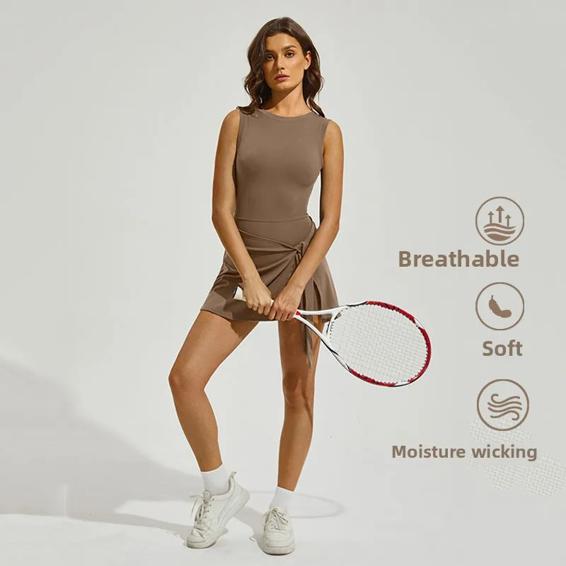 Sommer Sport Tennis Rock Frauen Atmungsaktive Gefälschte Zwei Stück Badminton Rock Outdoor Fitness Sport Kurzen Rock