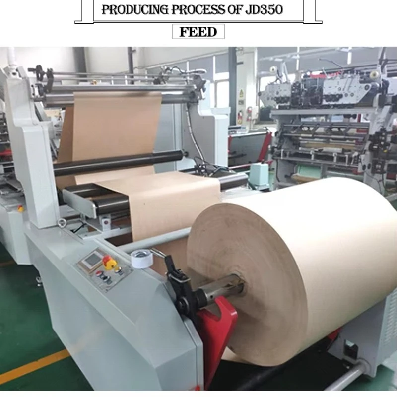 High Speed Automatic Square Bottom Paper Bag Machine Servo Color Tracking Food Shopping Packaging Equipment OEM Customized