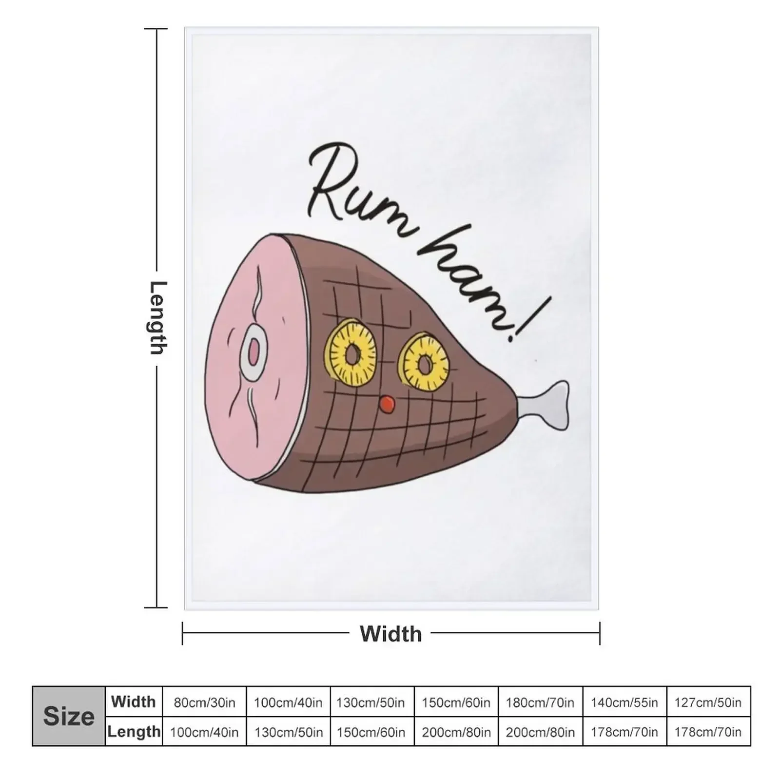 Rum ham - it_s always sunny Throw Blanket couch cozy soft plush fuzzy picnic outdoor blanket