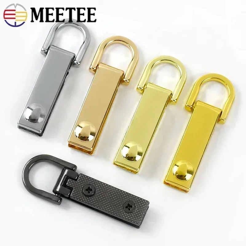 4/10Pcs Meetee Metal Bag Side Clip Buckle D Ring Screw Connector Hook Clasp Handbags Strap Leather Belt Craft Hardware Accessory