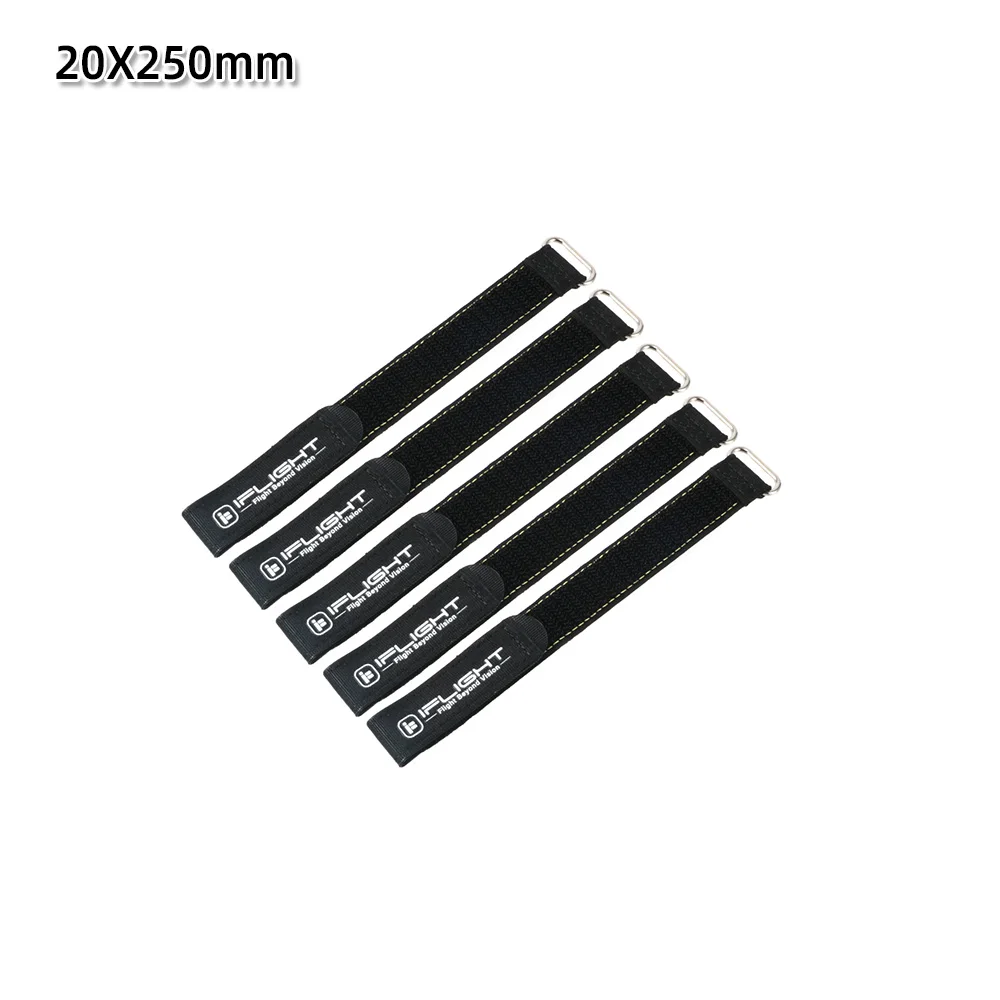 5 Stück IFlight 20mm 15mm Breite 500mm 400mm 300mm 250mm 200mm Länge Mikrofaser-Akku-Gurt Rutschfester Gürtel für FPV