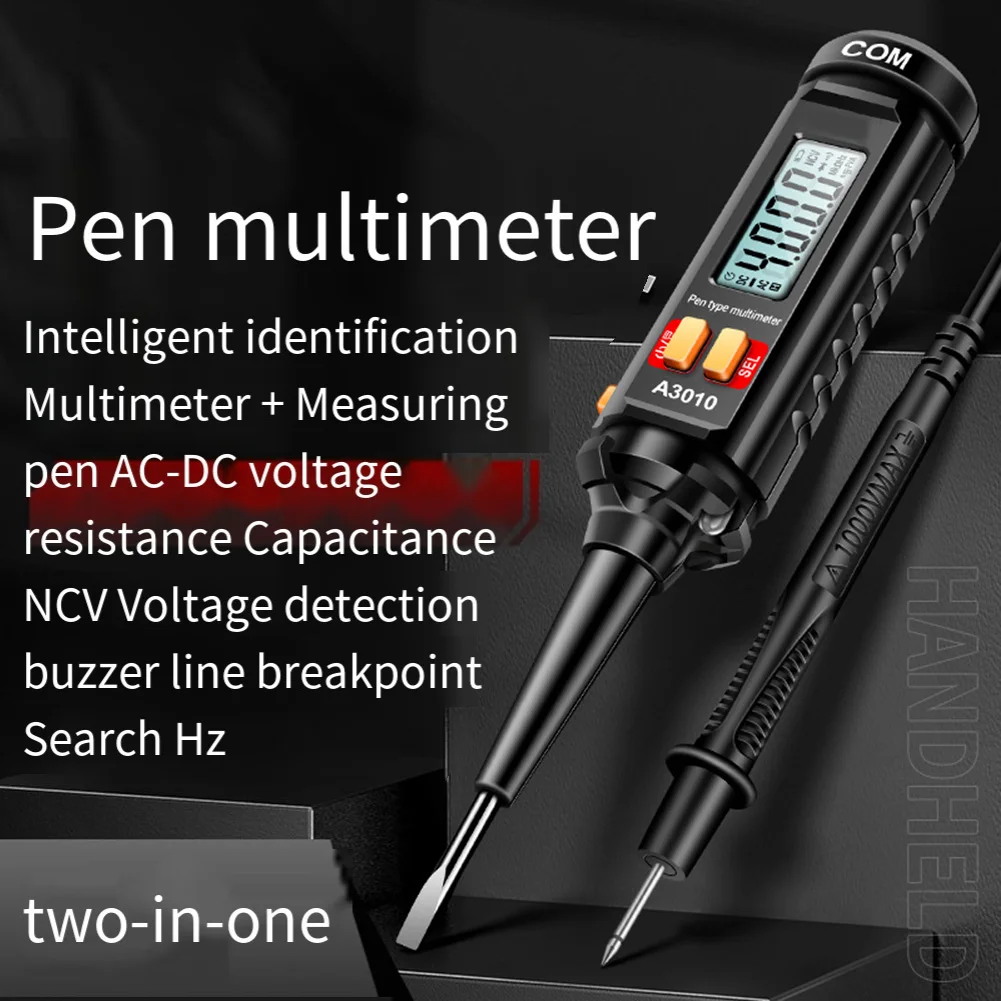 

ANENG A3010 4000 Count Pen High Precision Multimeter Backlight Multimeter Digital Automatic Range Tester LCD Electrician Tool