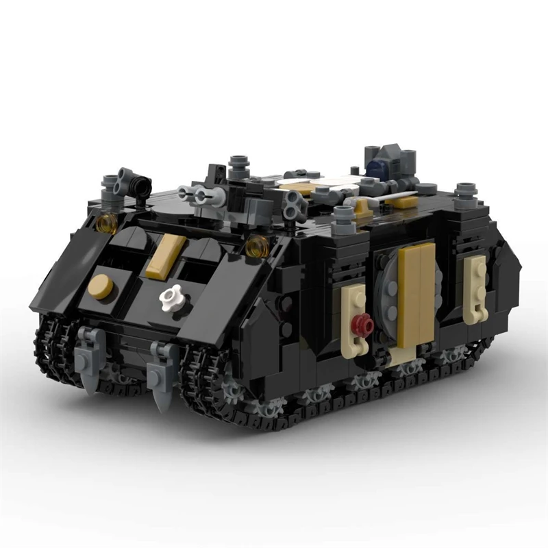 

MOC Compatible Sci Fi Armored Troop Carrier Building Blocks DIY Kit For Kids Teens Tabletop Battle Diorama Birthday Gift