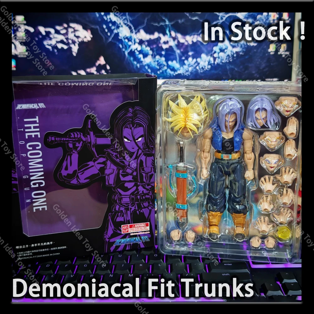 En Stock Demoniacal Fit SHF Super Saiyan Trunks Dragon Ball Z el niño del futuro hijo de mañana figuras de acción modelos Juguetes