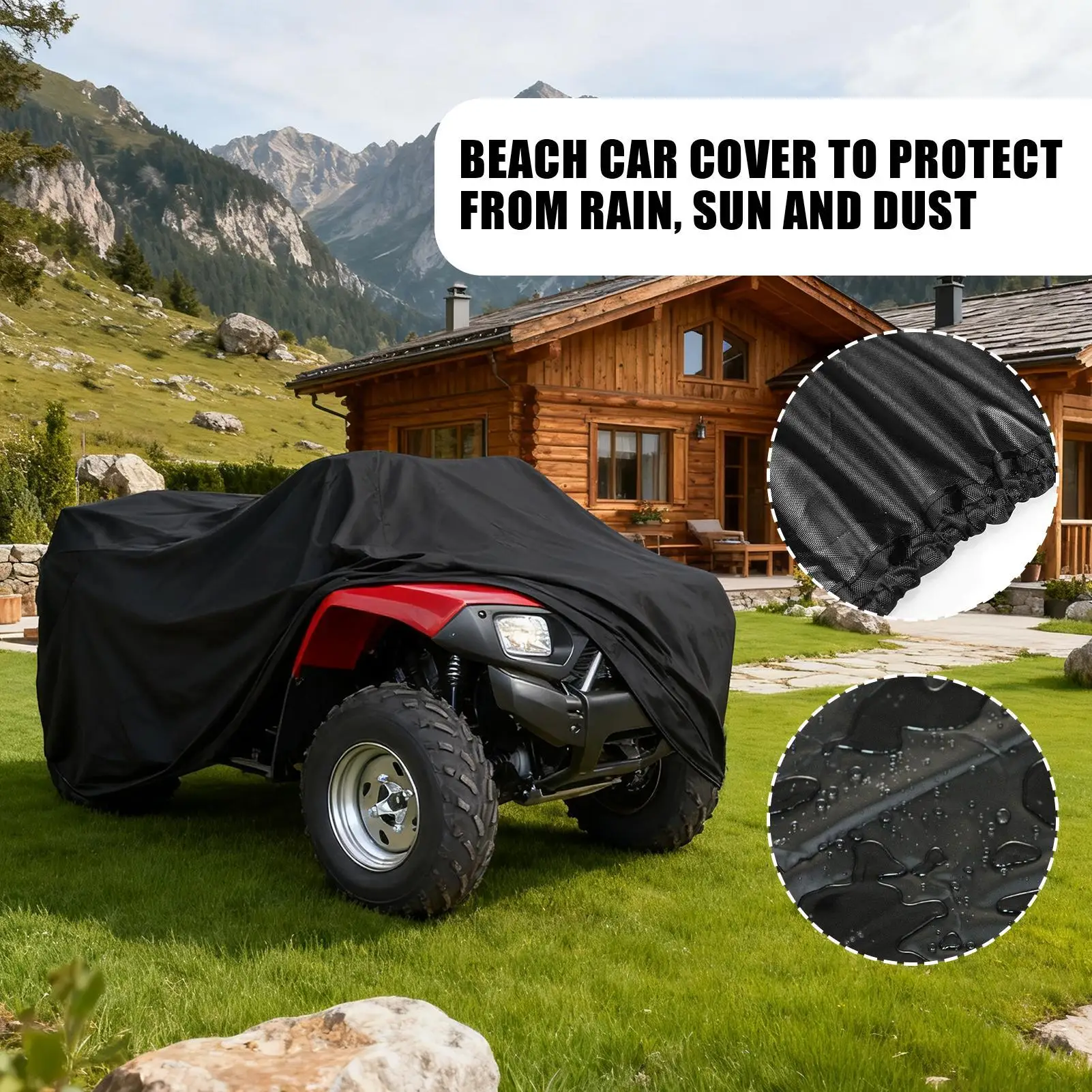 

Чехлы для квадроциклов 210D пылезащитный ветрозащитный протектор водонепроницаемый чехол для пляжного хранения гаража подъездная дорога Trail Farm Ranch