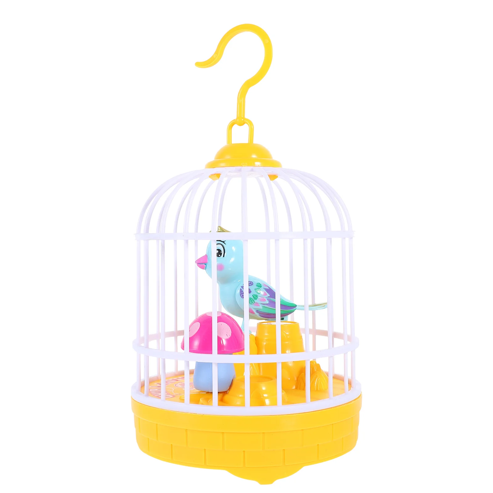 Light Music Bird Cage Toy Small Toys Plastic Shape Voice-activated Electric Electronic Abs Compact Models Kids Child Funny
