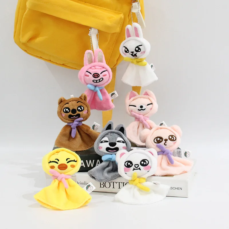 SKZOO Stray Children Plush Toy Keychain Cute Animal Pendant Soft Plush Bag Decoration Ideal Children's Holiday Gift