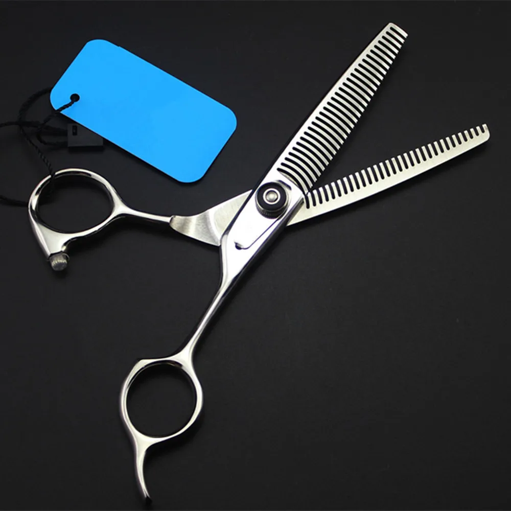 Professional Japan 440c steel 6 \'\' scissor Double sided hair scissors Thinning barber tools haircut shears hairdresser scissors