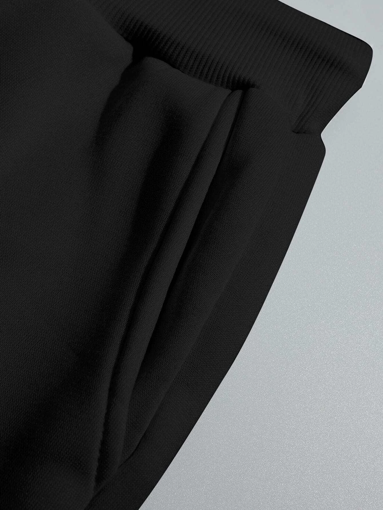 بنطال رياضي مطبوع بنمط حروف وابتسامة نسائية ، بنطلون أساسي ، جيب متعدد الاستخدامات ، موضة غير رسمية ، شارع عصري ، مريح #6