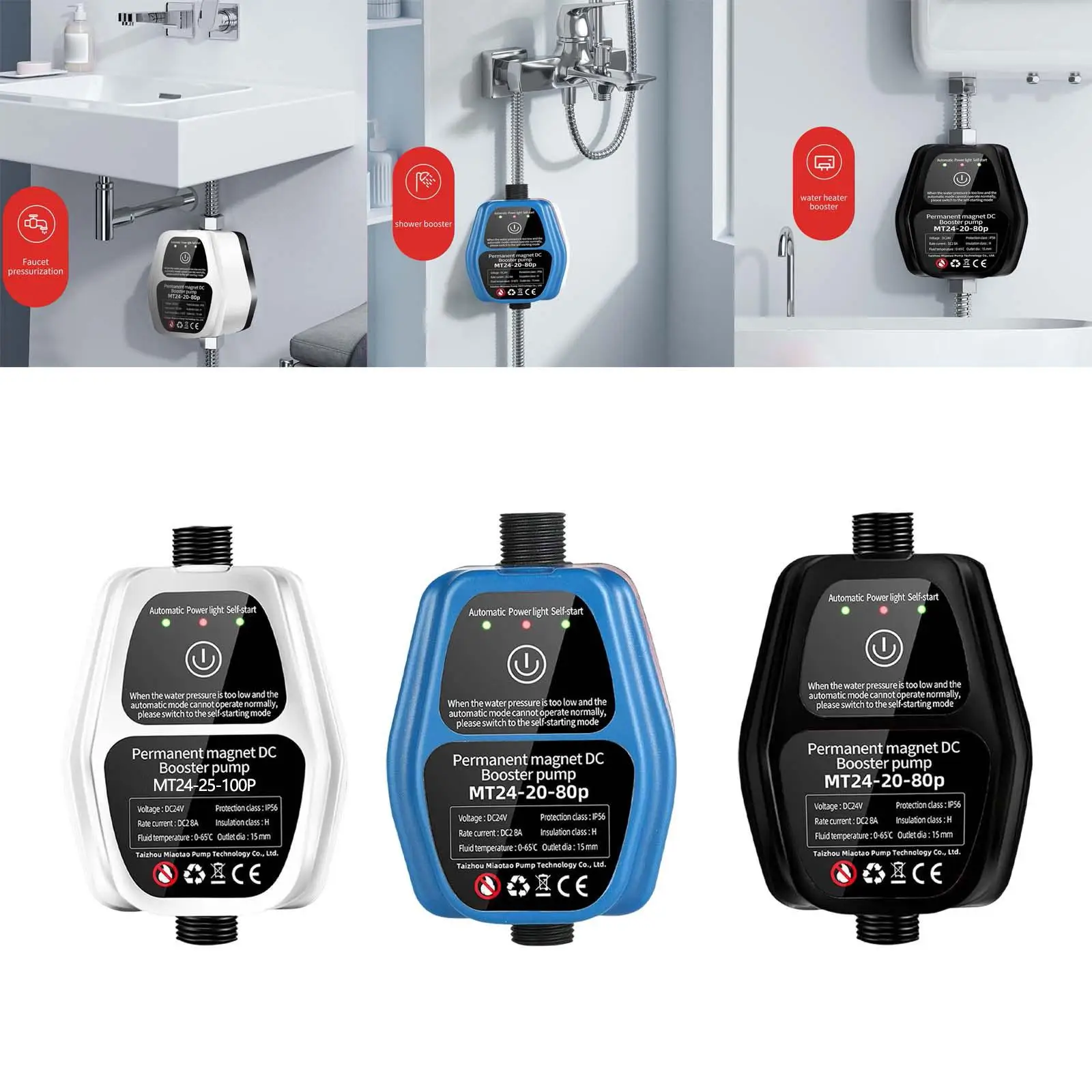 

Бытовой насос для повышения воды, 100 Вт, автоматический контроллер давления высокого давления, бесшумный для кухонной мойки, сада, вне дома